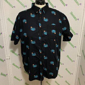 Middle Of Beyond Button Down Shirt RoboCop MOB Alex Murphy Peter Weller Mens XL